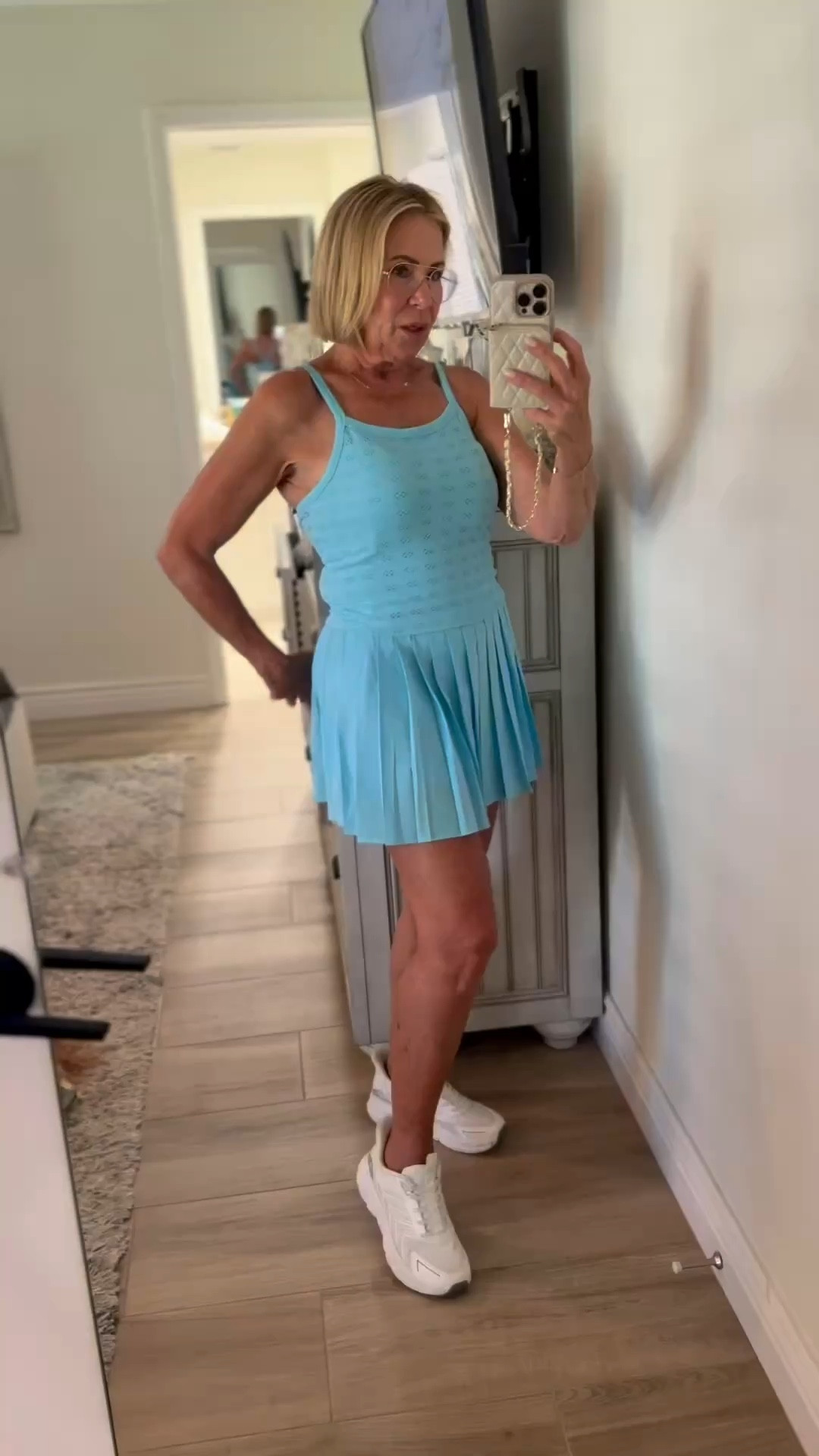 All of the colors I actually bought in this cute skirt and the tanks.



#LTKActive #LTKOver40 #LTKootd
