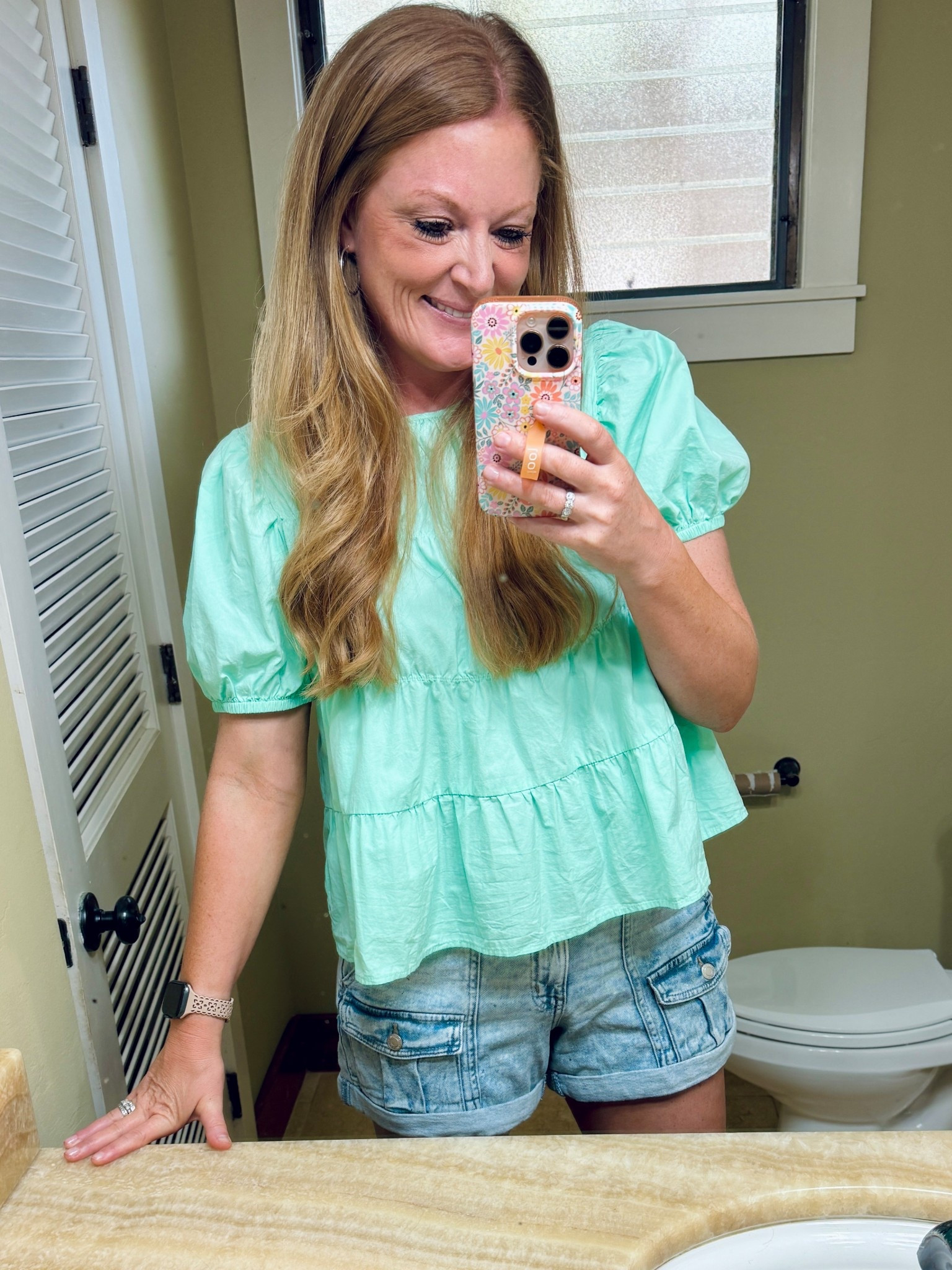 Love this tiered cute top from Amazon.
Wearing my normal medium & paired it with my favorite denim shorts from Walmart! 

#LTKFindsUnder50 #LTKOver40 #LTKTravel