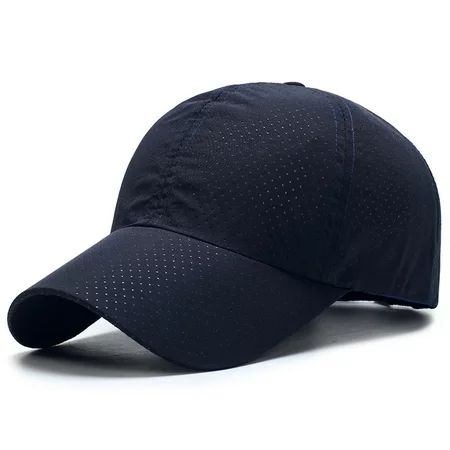 Unisex Breathable Qick Dry Top Hats for Men & Women Perforated Baseball Caps Mens Hats Dad Hat Navy  | Walmart (US)