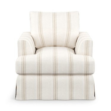 Ava Slipcovered Swivel Glider | Grandin Road | Grandin Road