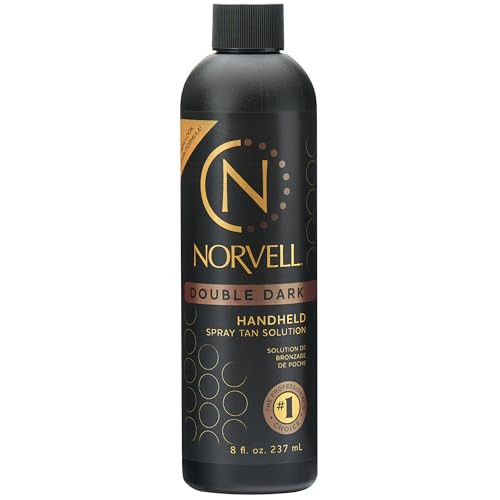 Norvell Premium Spray Tan Solution Double Dark 8 fl oz – Professional Sunless Tanning Formula for Deep Rich Bronze Glow, Streak Free, Fast Drying, Long Lasting Color | Amazon (US)