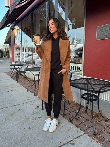 Cozy casual outfit from @walmart! Teddy coat is under $70 and would make such a great gift for her! Wearing a Medium to be able to layer thicker layers underneath. Size Small in matching set #walmartpartner #IYWYK #walmartfinds

#LTKfindsunder50 #LTKstyletip #LTKSeasonal