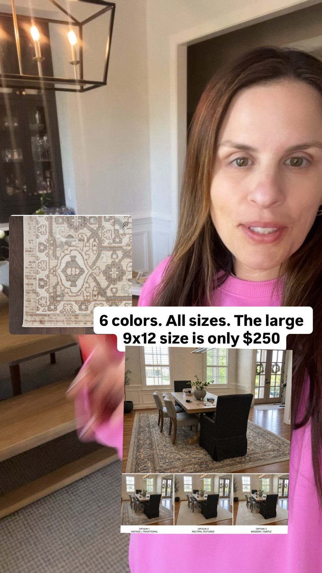 Finally found my new dining room rug! Checks all my boxes! Price, colors, sizes! 
I have a transitional style and I love how this is going to cost up the space! #rugs #wayfair @Wayfair 

#LTKSaleAlert #LTKHome