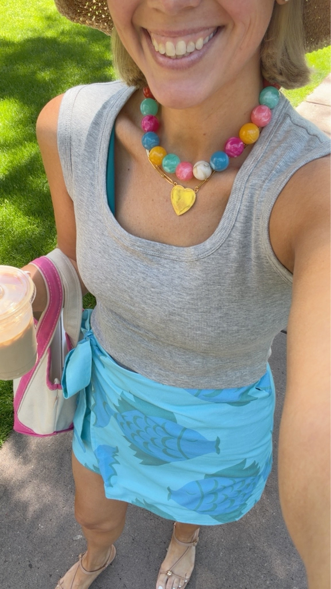 Linking everything except the skirt which is from Dottie hart and not on LTK 
Wearing small in tank/ such a good basic! 
My bag is sprinkled with pink and code is Bobbi10

#LTKootd #LTKSwim #LTKPetite