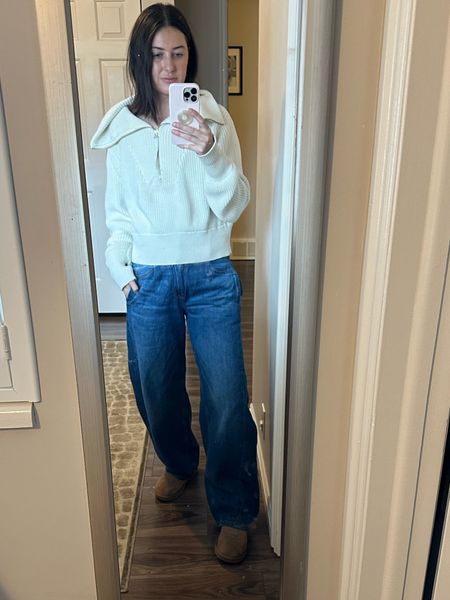 These barrel jeans are actually pretty cute and super comfy! #barreljeans 

#LTKstyletip #LTKtravel #LTKworkwear