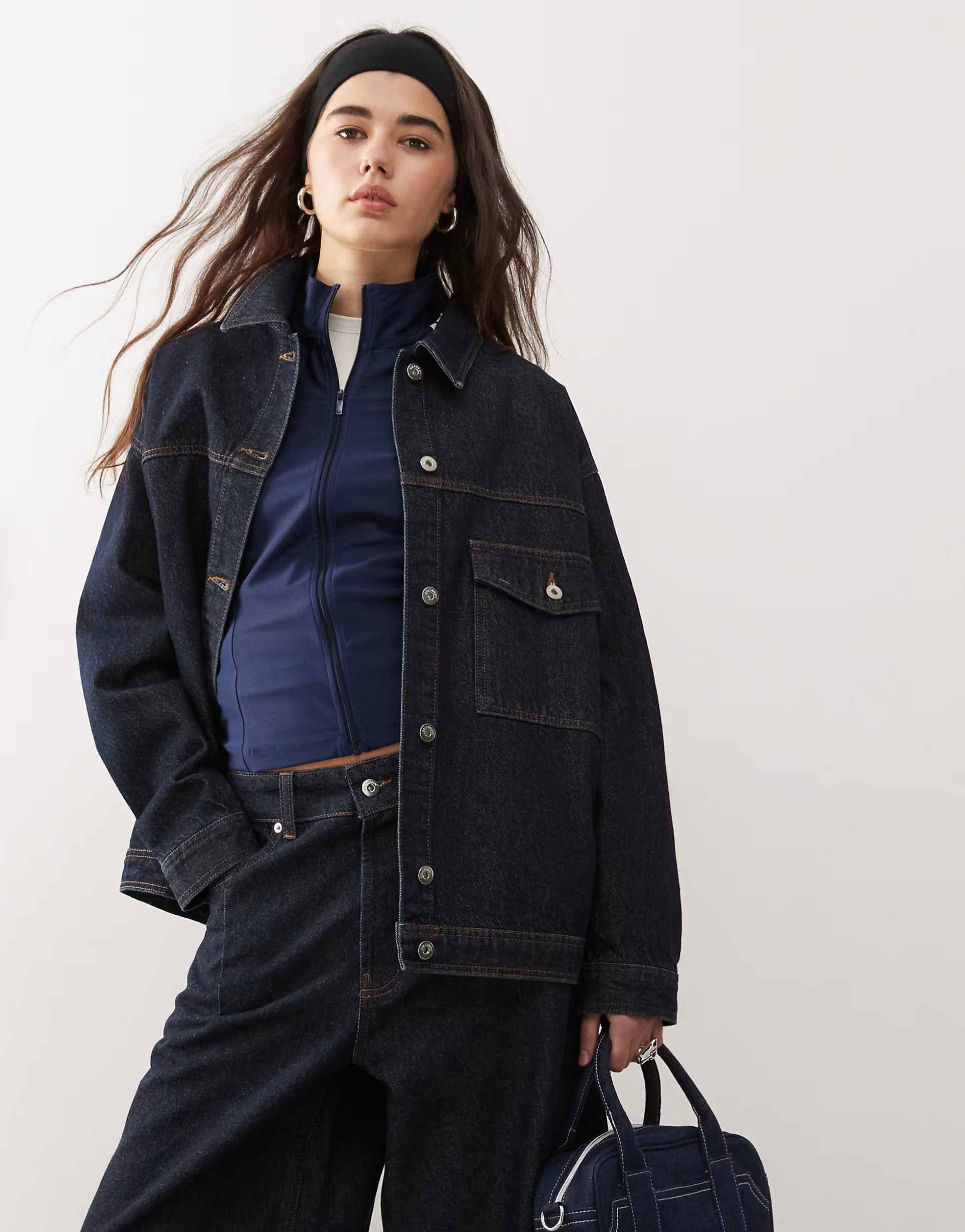 COLLUSION oversized denim shacket in rinse wash | ASOS (Global)