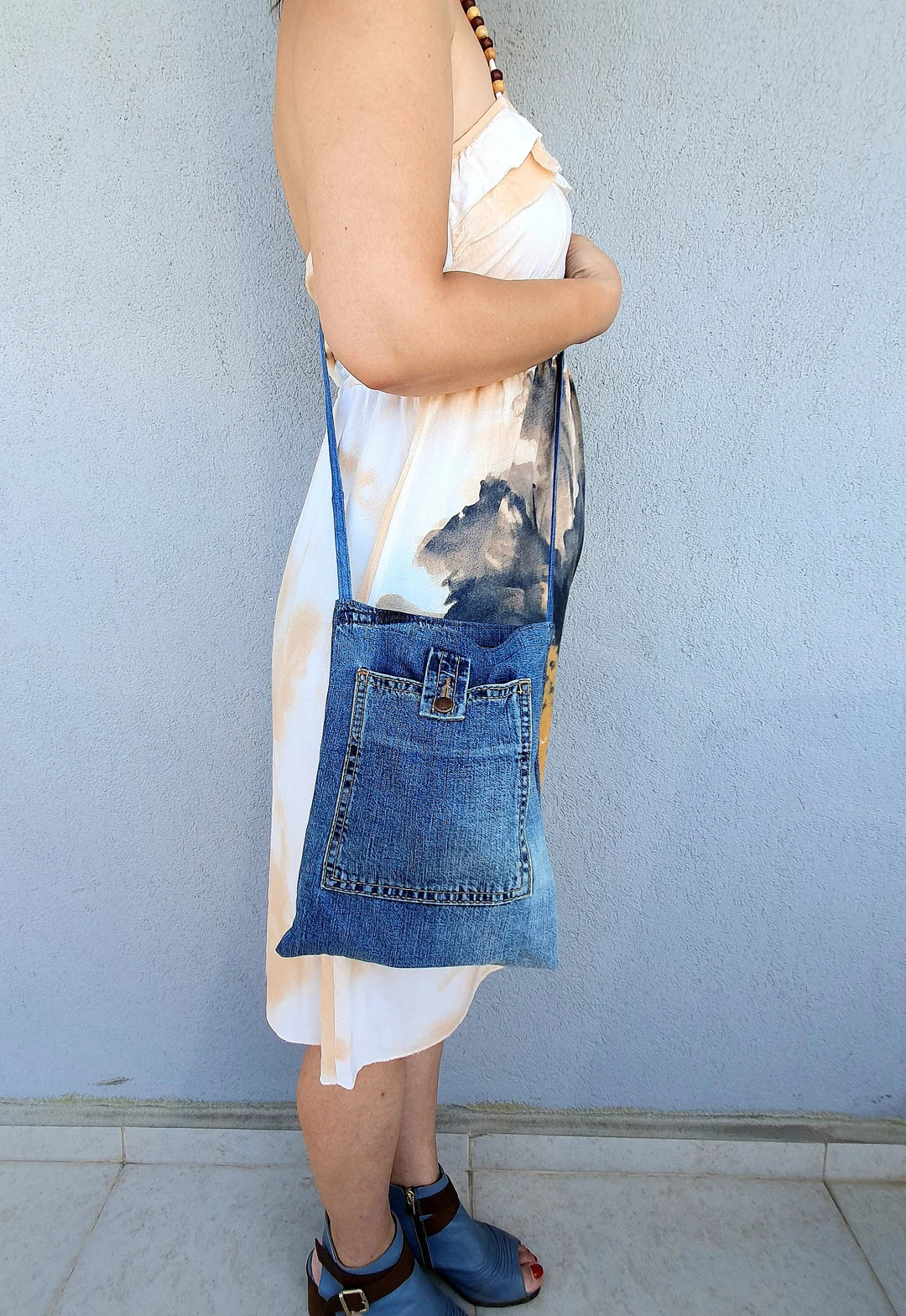 Stylish Bag, Washed Denim Crossbody Bag, Minimalist Single Shoulder Bag, Casual Hand Bag, Light W... | Etsy ROW