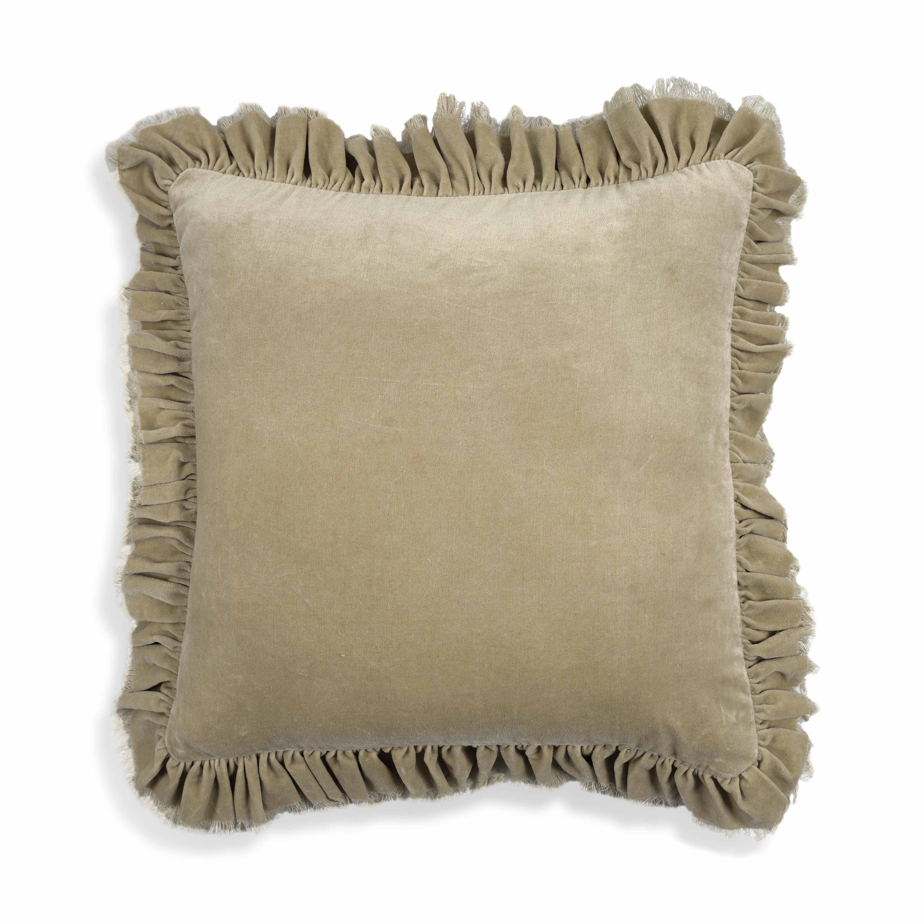 Alessia Distressed Velvet Pillow | TOV Furniture