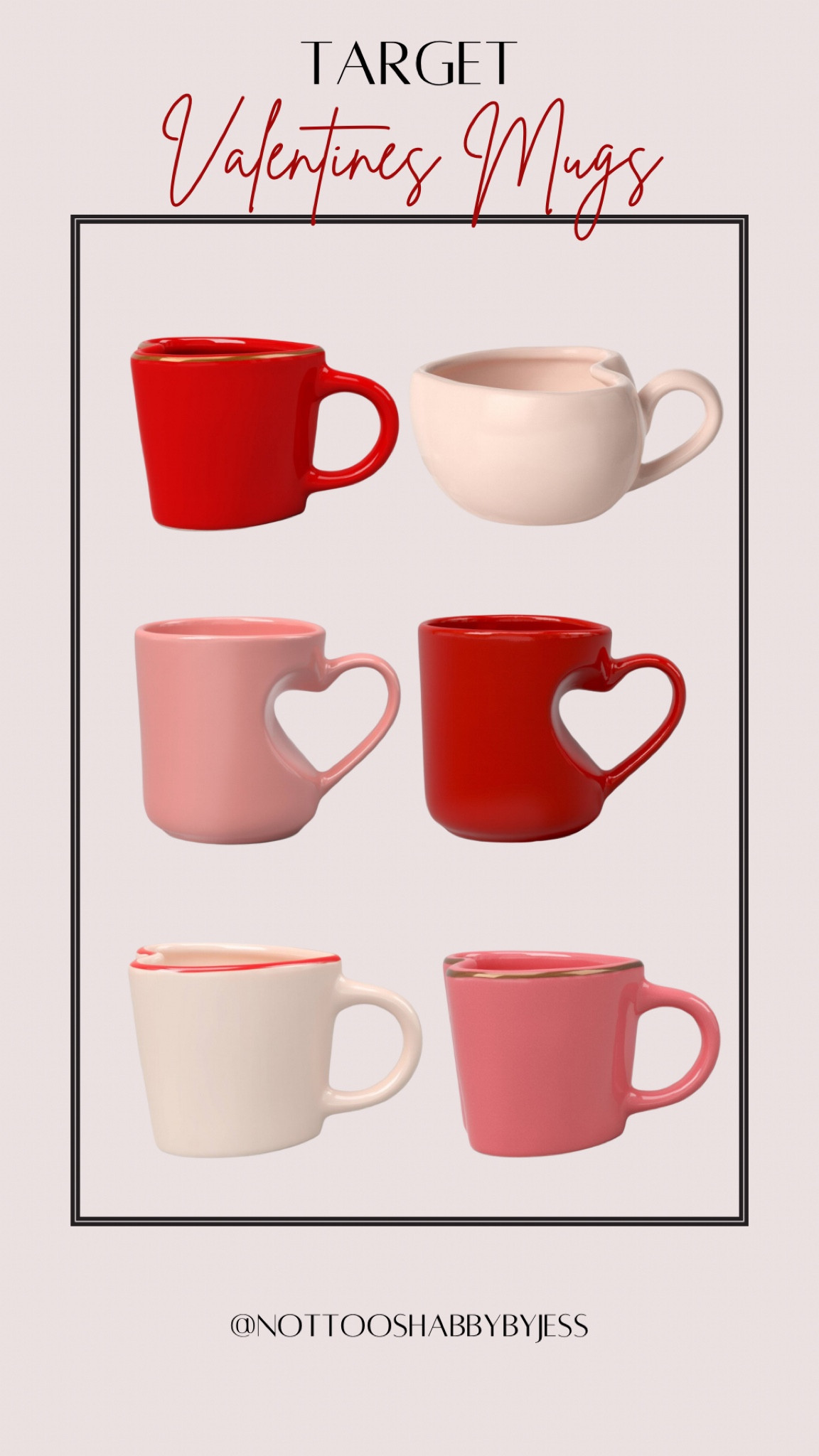 Valentines mugs all from target! 

#LTKSeasonal #LTKHome