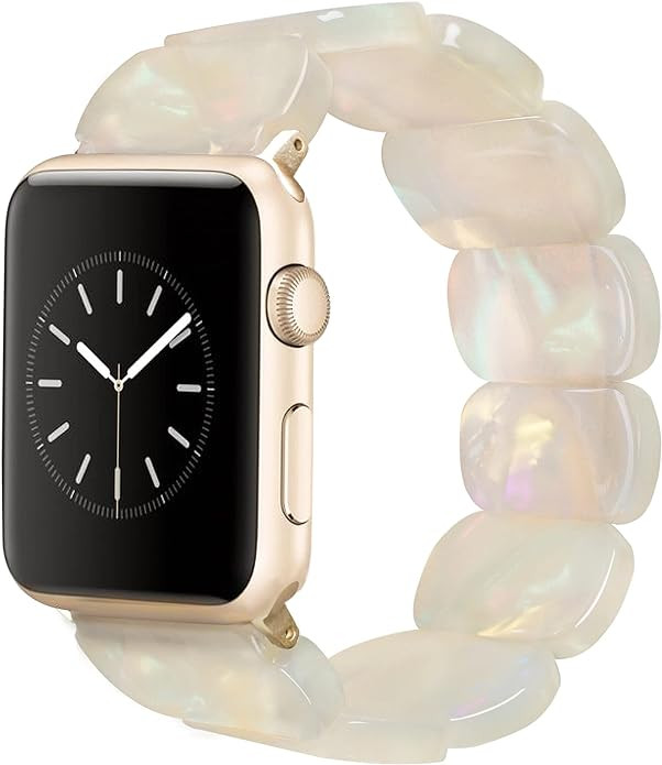 Heesch Tortoise Stretchy Watch Band Compatible with Apple Watch Resin Cute Watch Strap Wristband ... | Amazon (US)