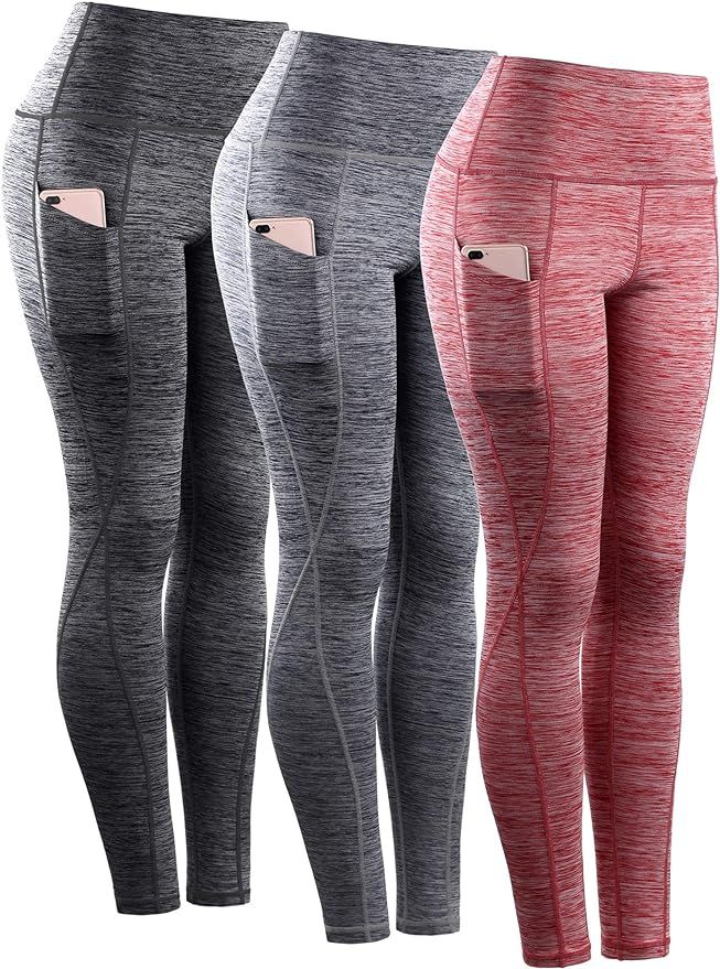 NELEUS Women's Yoga Pant Tummy Control High Waist Running Leggings with Pocket | Amazon (US)