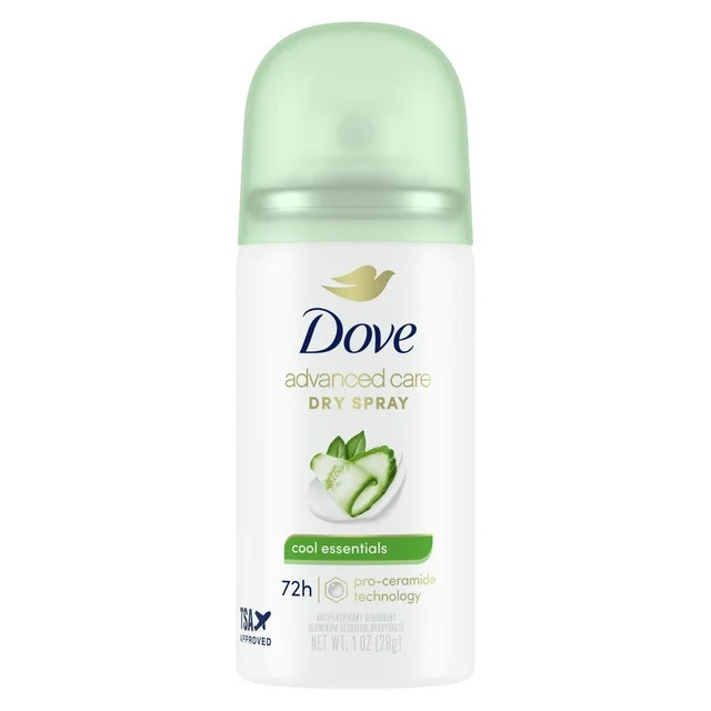 Dove Advanced Care Travel Size Antiperspirant Deodorant Dry Spray Cool Essentials Pro Ceramide Te... | Walmart (US)