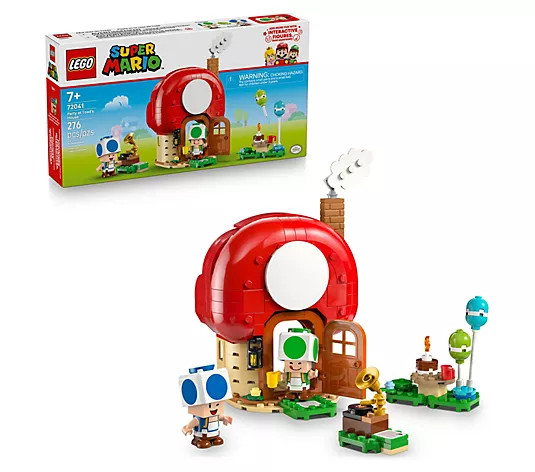 LEGO Super Mario Party at Toad's House Toy forBoys Girls and - QVC.com | QVC