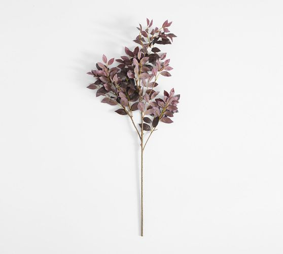 Faux Burgundy Eucalyptus Branch | Pottery Barn (US)