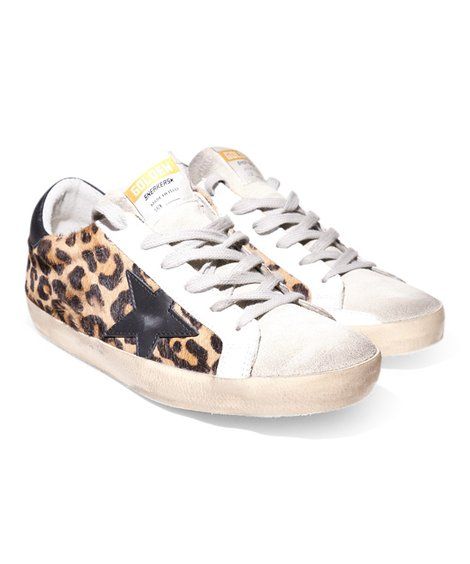 Golden Goose White Leopard Super Star Leather Sneaker - Women | Best Price and Reviews | Zulily | Zulily