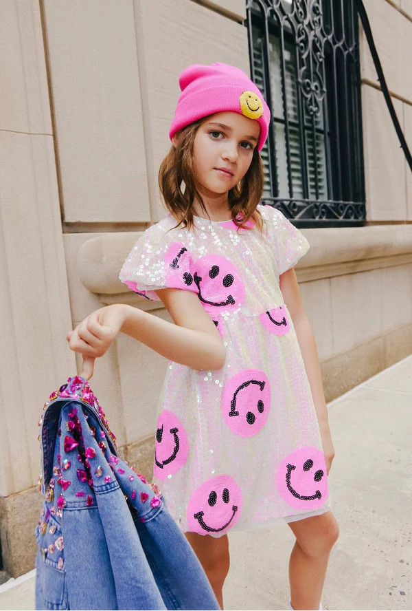 Pinkie Happy Emoji Dress | Lola + The Boys