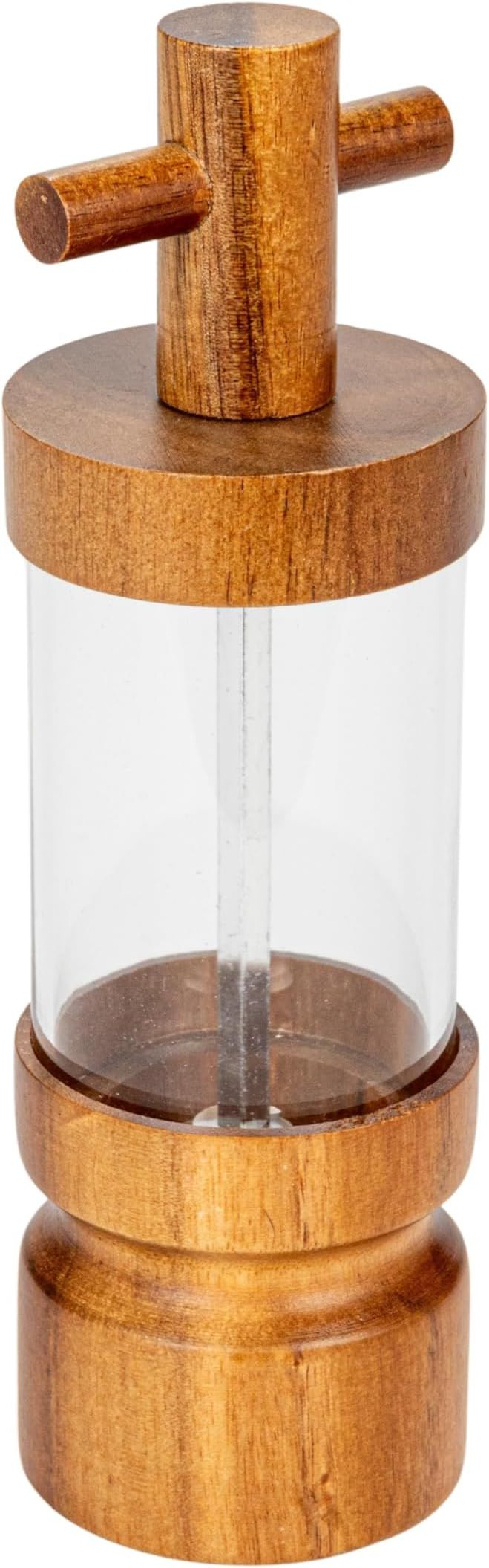Creative Co-Op, Natural Acacia Wood and Acrylic Salt and Pepper Mill, Small | Amazon (US)