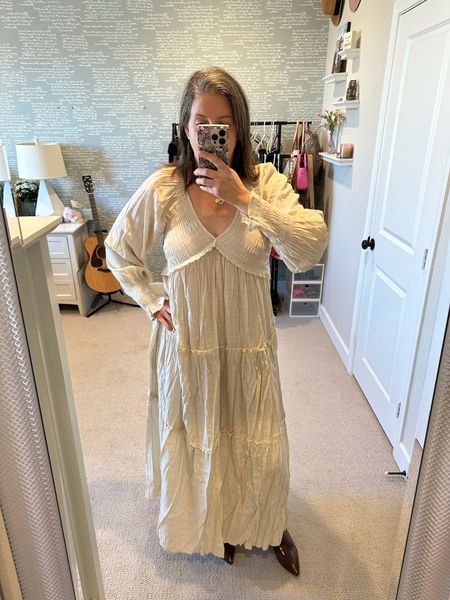 I definitely need to steam this before wearing, this is how it came out of the wash. 

This is a look for less for the free people version. I have both, and I like the weight of the Amazon one better, since it’s not as heavy  

#LTKFestival #LTKOver40 #LTKParties