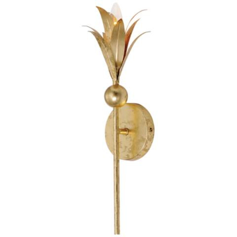 Maxim Paloma 18 3/4" High Gold Leaf 1-Light Sconce - #062P9 | Lamps Plus | Lamps Plus