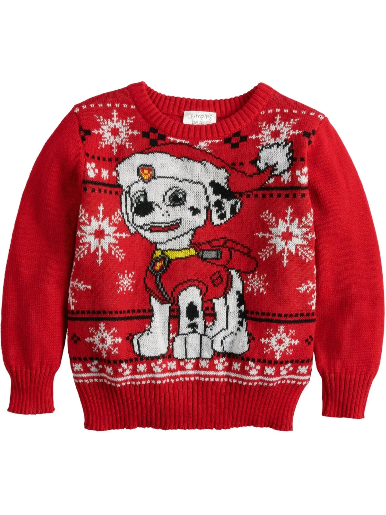 Paw Patrol Toddler & Boys Marshall Dalmatian Christmas Holiday Knit Sweater 2T | Walmart (US)
