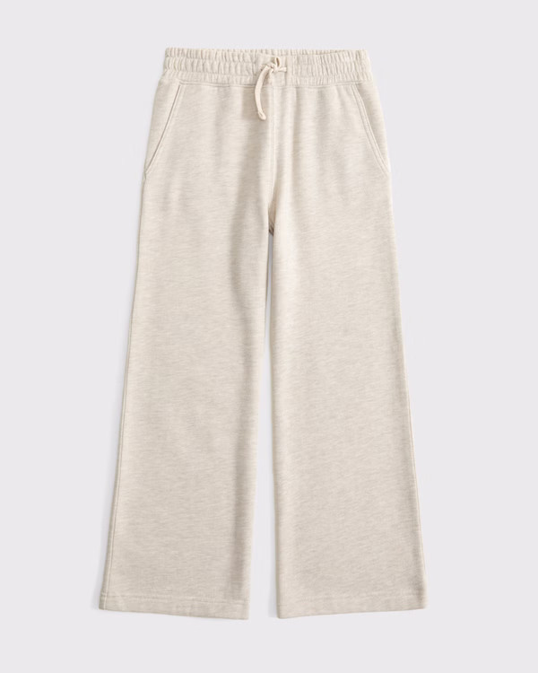 girls essential wide leg sweatpants | girls bottoms | Abercrombie.com | Abercrombie & Fitch (US)
