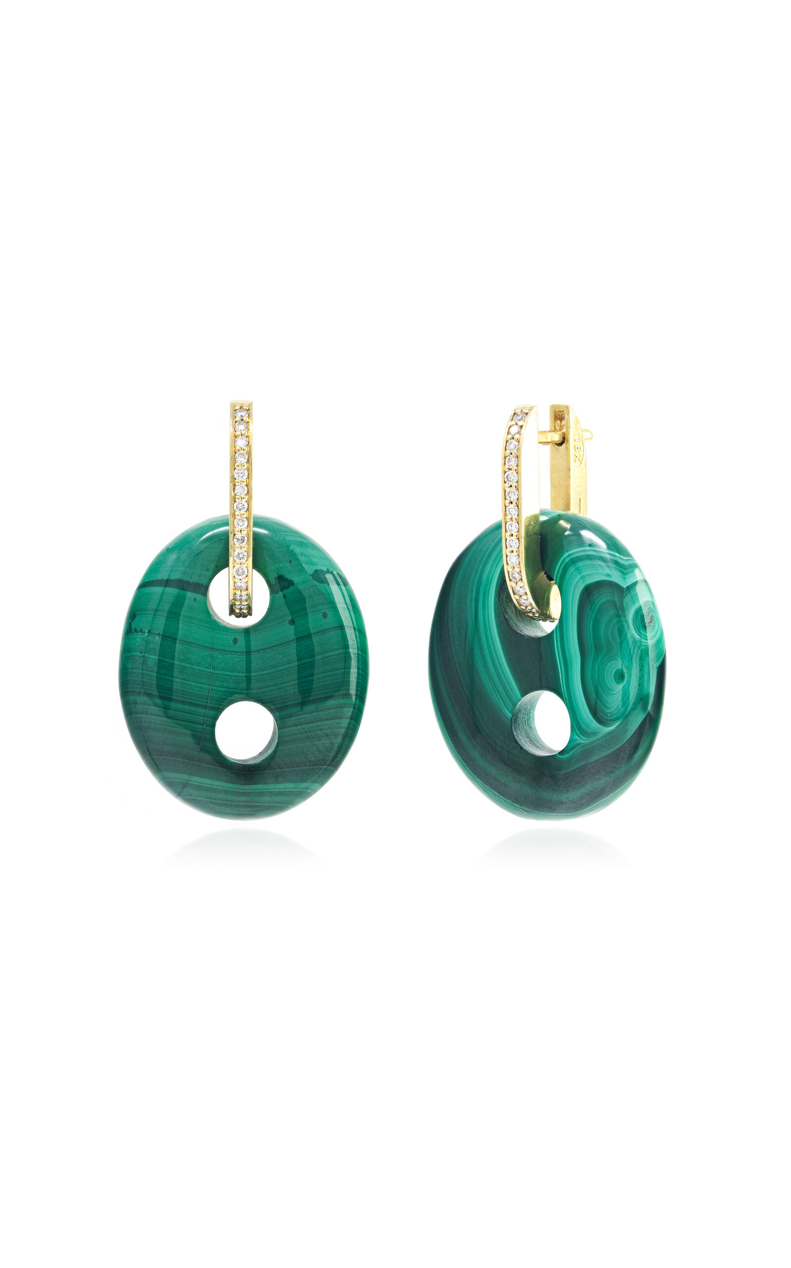 Malachite Mariner 18K Yellow Gold Multi-Stone Earrings | Moda Operandi (Global)
