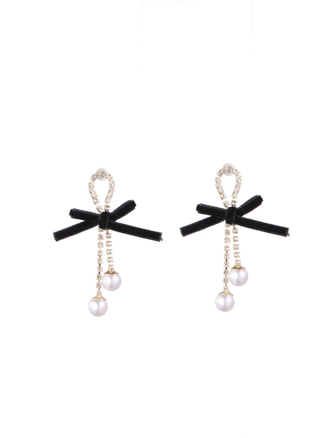 Faux Pearl & Bowknot Earrings | Cider