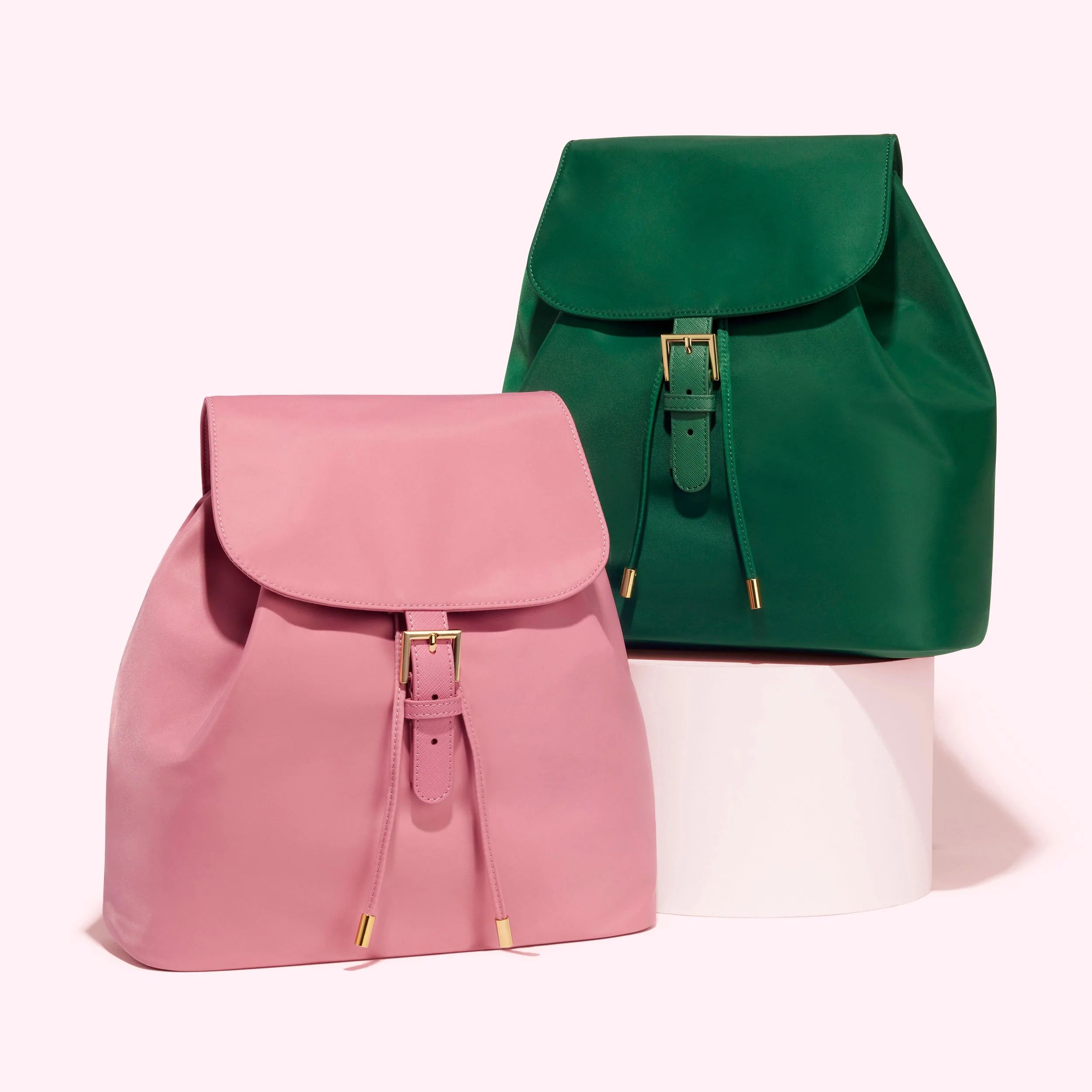 Flap Backpack in Emerald or Mauve | Backpack for Work or School | Stoney Clover Lane