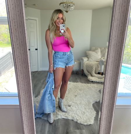 Sized up to a large in the denim fringe jacket. Sized up one size to 30 in the denim shorts. Western boots. Country concert outfits. Rhinestone boots. Taylor swift outfit. Taylor swift era concert. Nashville outfit 

Follow my shop @thesuestylefile on the @shop.LTK app to shop this post and get my exclusive app-only content!

#liketkit #LTKFestival #LTKFind #LTKsalealert
@shop.ltk
https://liketk.it/45nyS

#LTKFind #LTKFestival #LTKsalealert