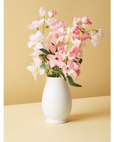 15.5in Artificial Delphinium Arrangement In Ceramic Vase | HomeGoods