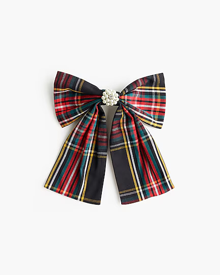 Embellished tartan bow barretteComparable value:$39.50Your price:$22.50 (43% off)Free shipping on... | J.Crew Factory