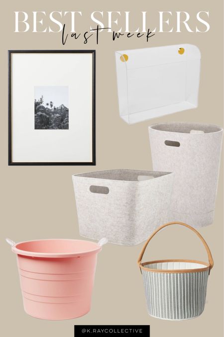 Here is our best selling items in home from last week. These felt bins and hampers I love using for playroom storage. This acrylic wall bin is a great dupe of a very expensive designer version. I’m totally in love with these black and gold detail picture frames and yes, we’re all ready for Easter with this leather and fabric Easter basket.

#EasterBasket #Easter #PlayroomStorage #TargetfINDS #WallFrame #ToyStorage #Home #HomeDecor #HomeBestsellers

#LTKstyletip #LTKhome #LTKfindsunder50