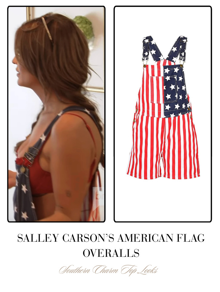 Salley Carson's American Flag Overalls 

 