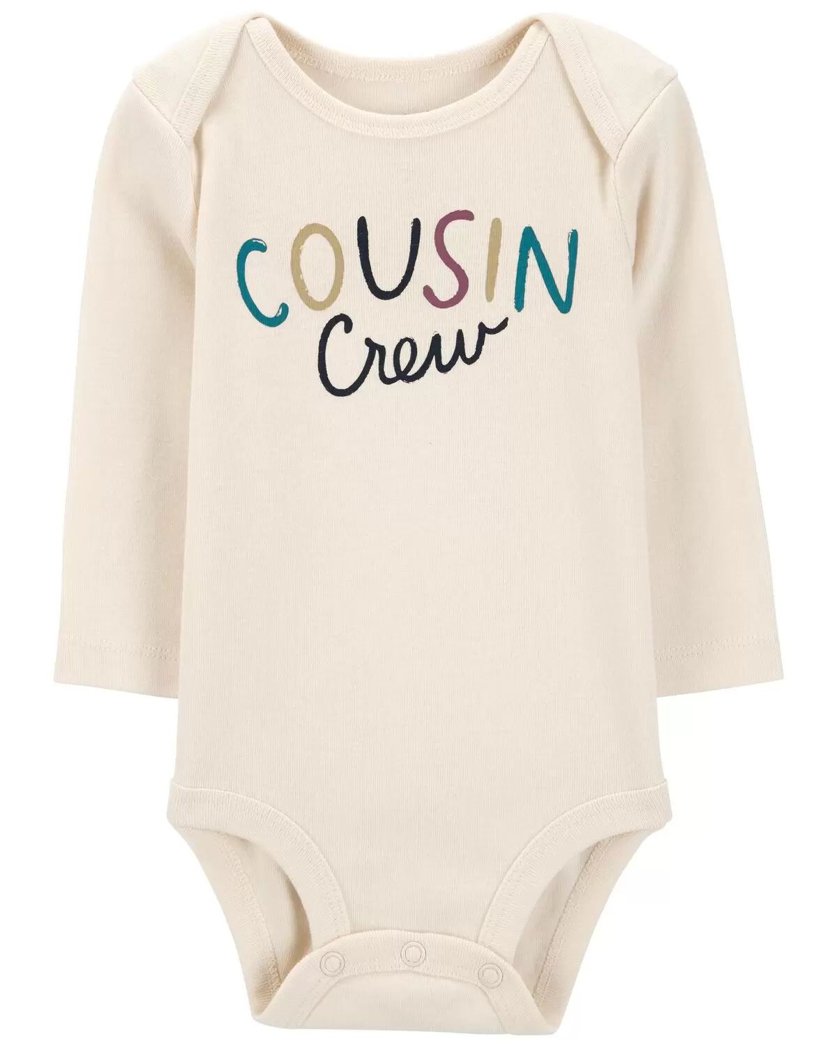 Ivory Baby Cousin Crew Long-Sleeve Bodysuit | carters.com | Carter's