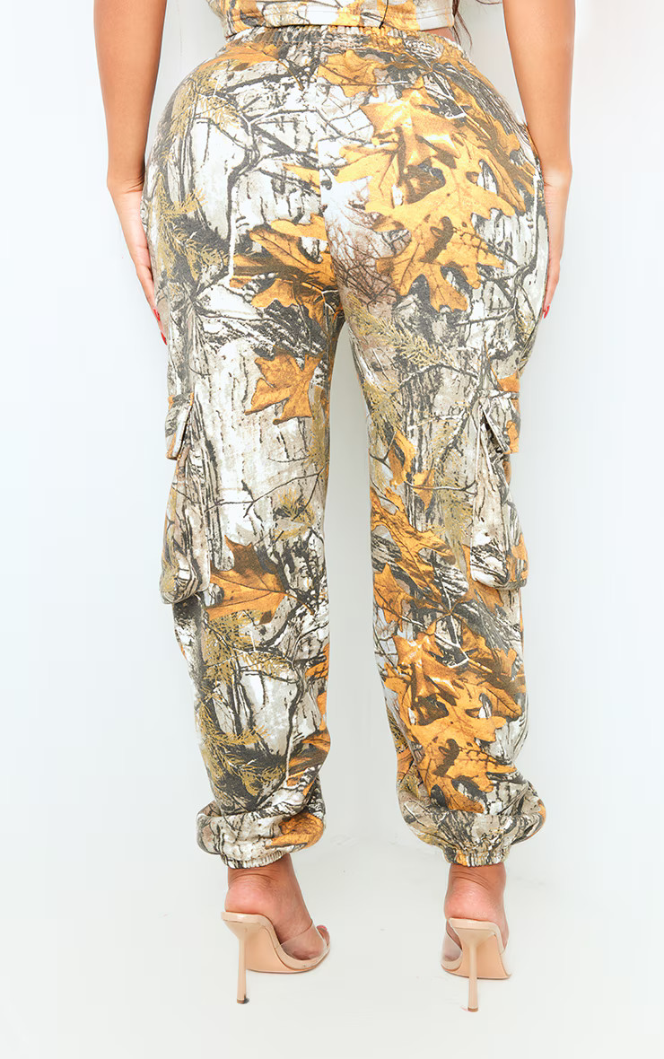 Shape Grey Forest Camo Sweat Oversized Sweatpants | PrettyLittleThing US