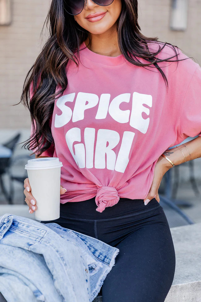 Spice Girl Brick Graphic Tee | Pink Lily