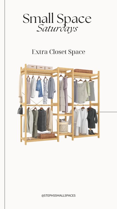 Small Space Saturday: Extra Closet Space

The perfect solution that is affordable and from Amazon for homes with little to no closet space.

Extra space, closet, small closet, small home, small space, bamboo, aesthetic  

#LTKfamily #LTKU #LTKhome