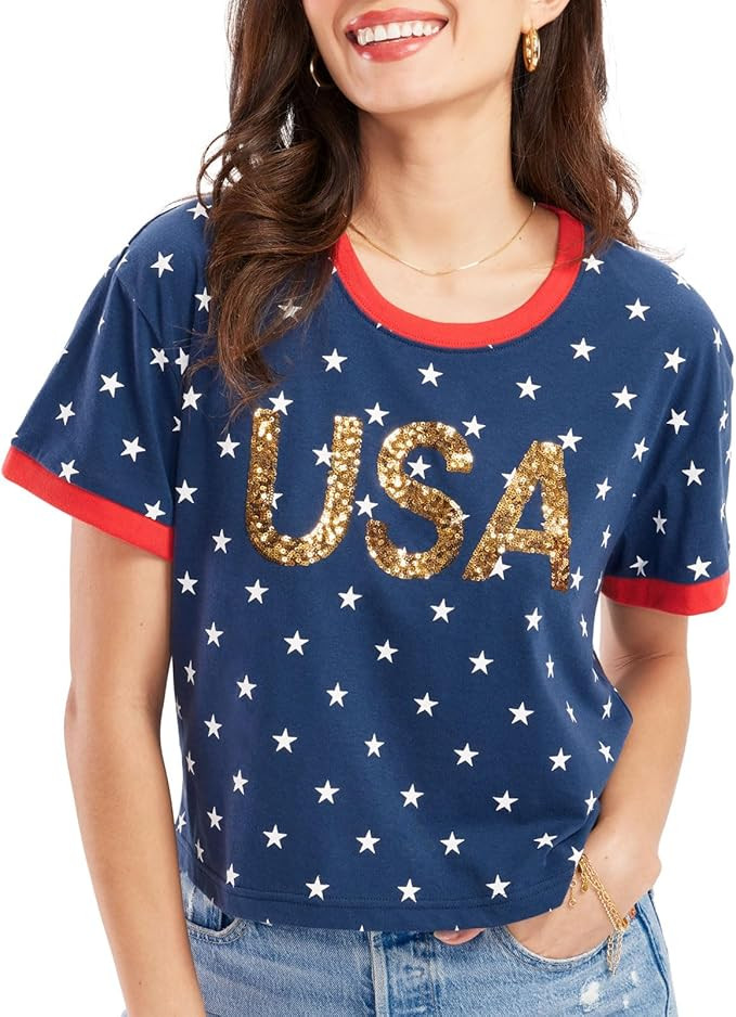 Tipsy Elves Patriotic Tank Tops for Women - Red White Blue 4th of July Tops for Women - Casual Su... | Amazon (US)