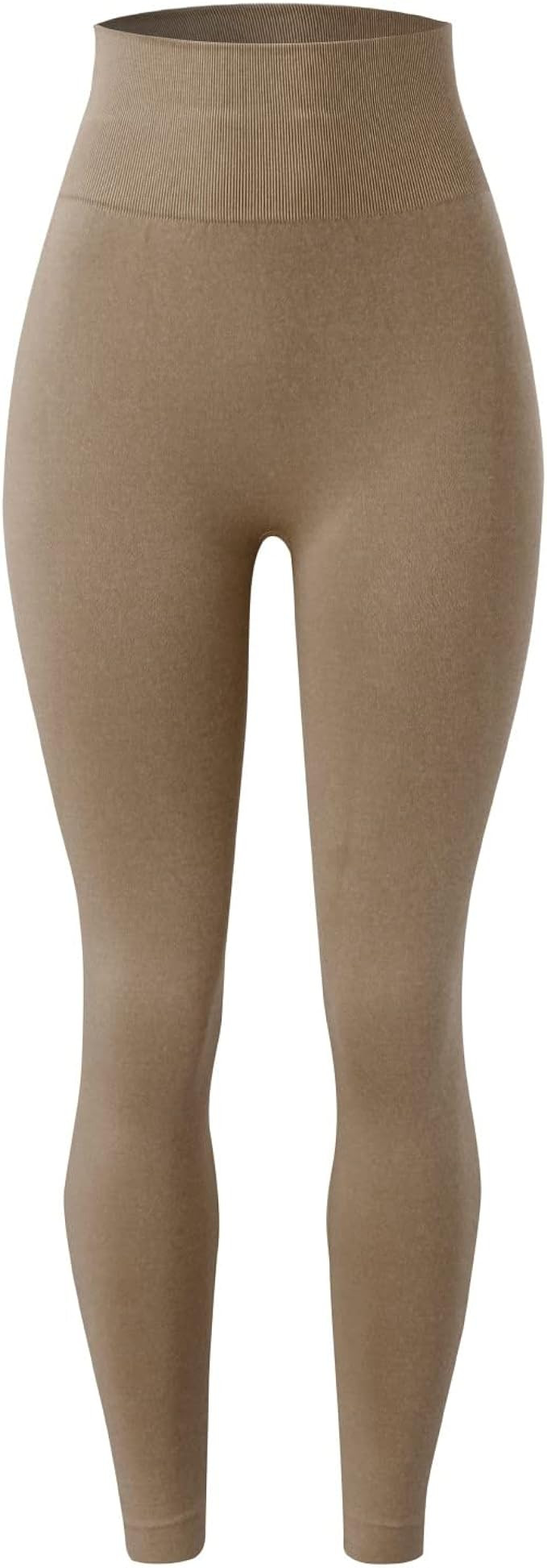 XIAOBU Workout Leggings Women's High Waist Butt-Lifting Stretch Slim Yoga Pants Solid Casual Spor... | Amazon (US)