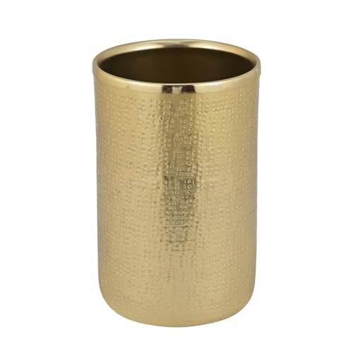Cruiser’s Caché | Jaipur Double-Walled Metal Wine Cooler | Insulated Wine Chiller, Hammered Gold Finish, Hand-Crafted | Amazon (US)
