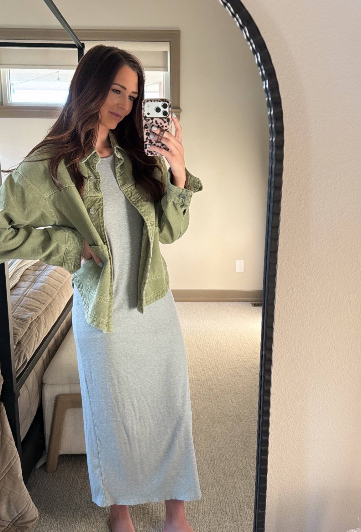 Casual maxi dress
Denim green coat


#LTKootd