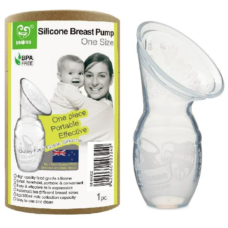 Haakaa Silicone Breastfeeding Manual Breast Pump Milk Pump 100% Food Grade Silicone | Walmart (US)