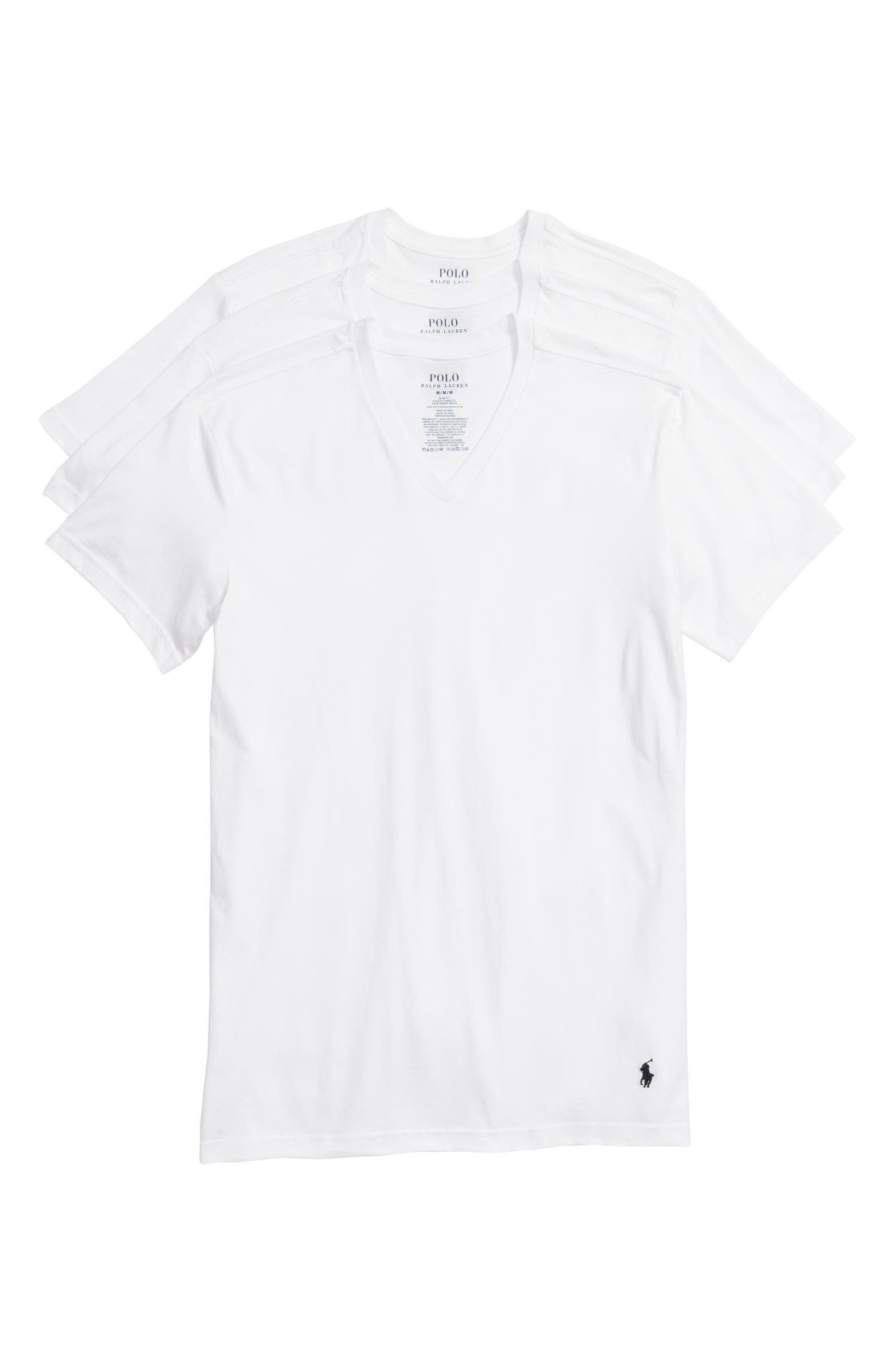 3-Pack Slim Fit V-Neck T-Shirts | Nordstrom