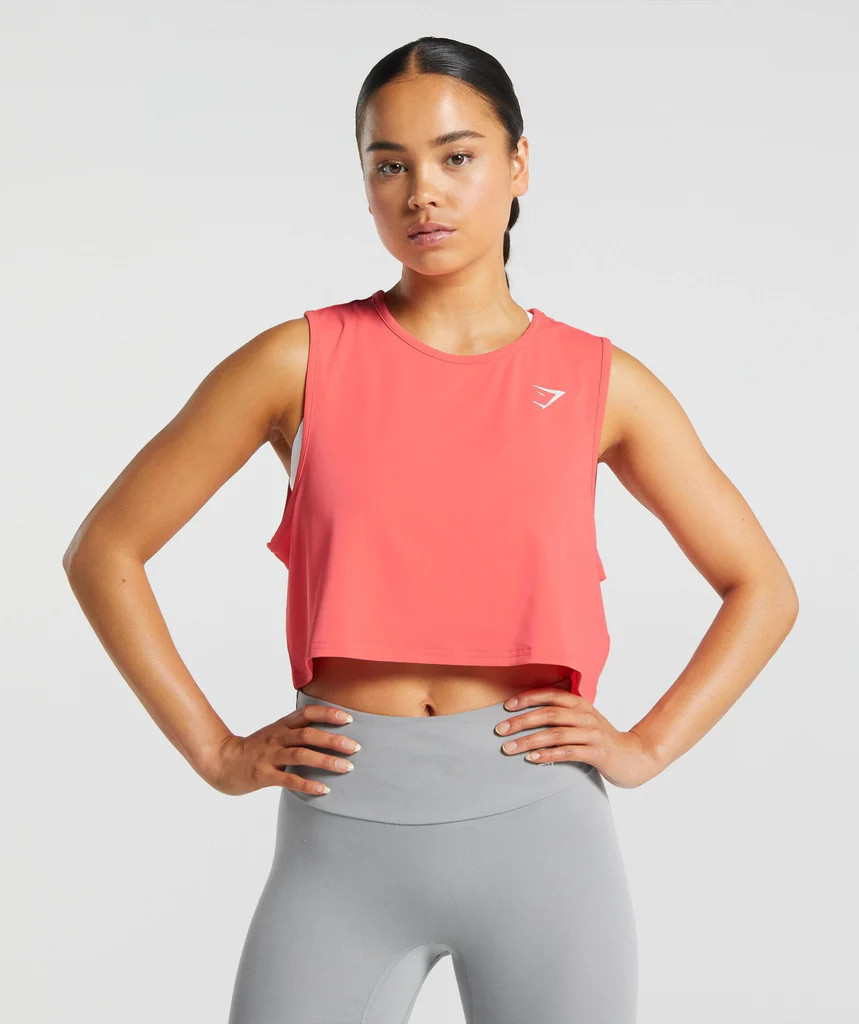 Gymshark Training Crop Tank - Pink | Gymshark (Global)