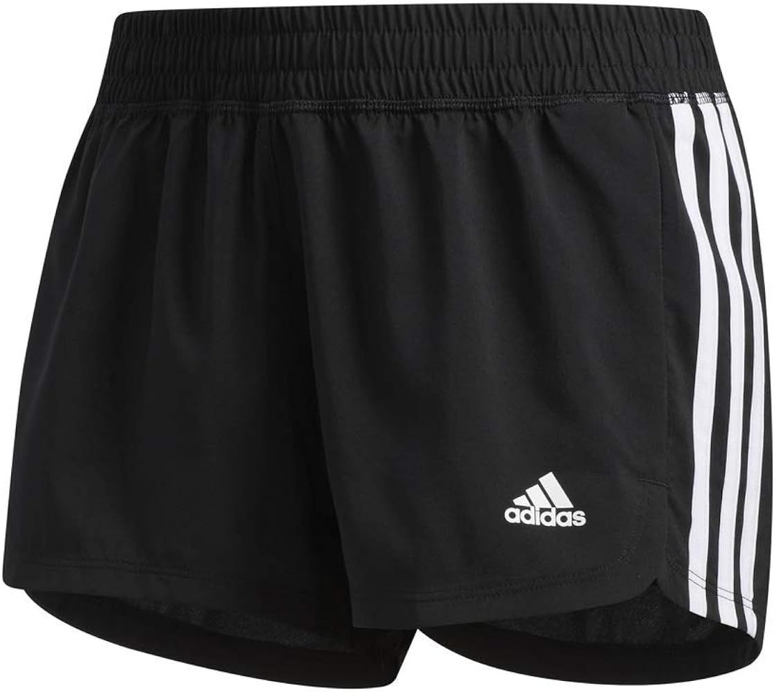 adidas Women's Pacer 3-Stripes Woven Shorts | Amazon (US)