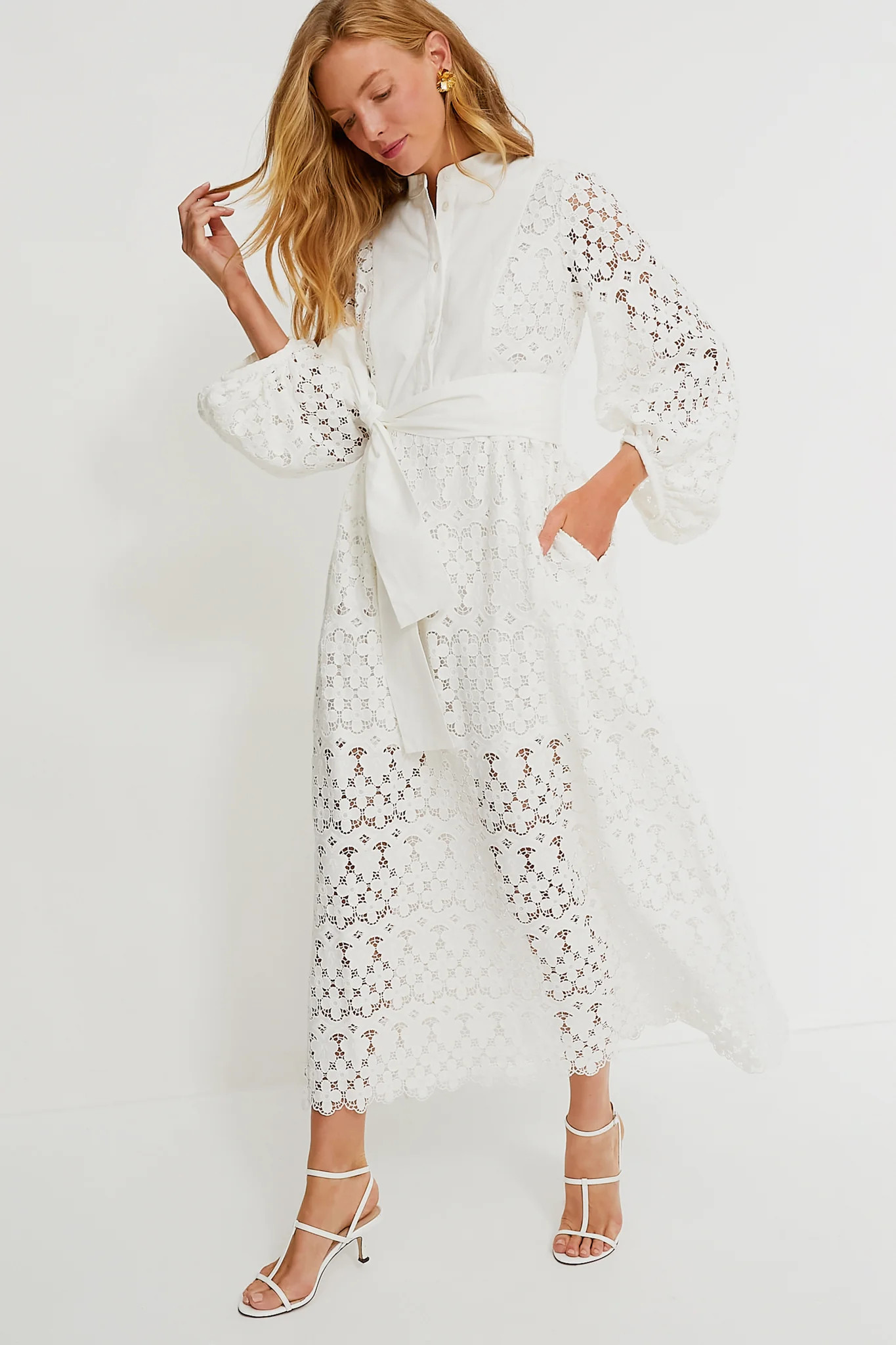White Lace Calliope Dress | Tuckernuck (US)