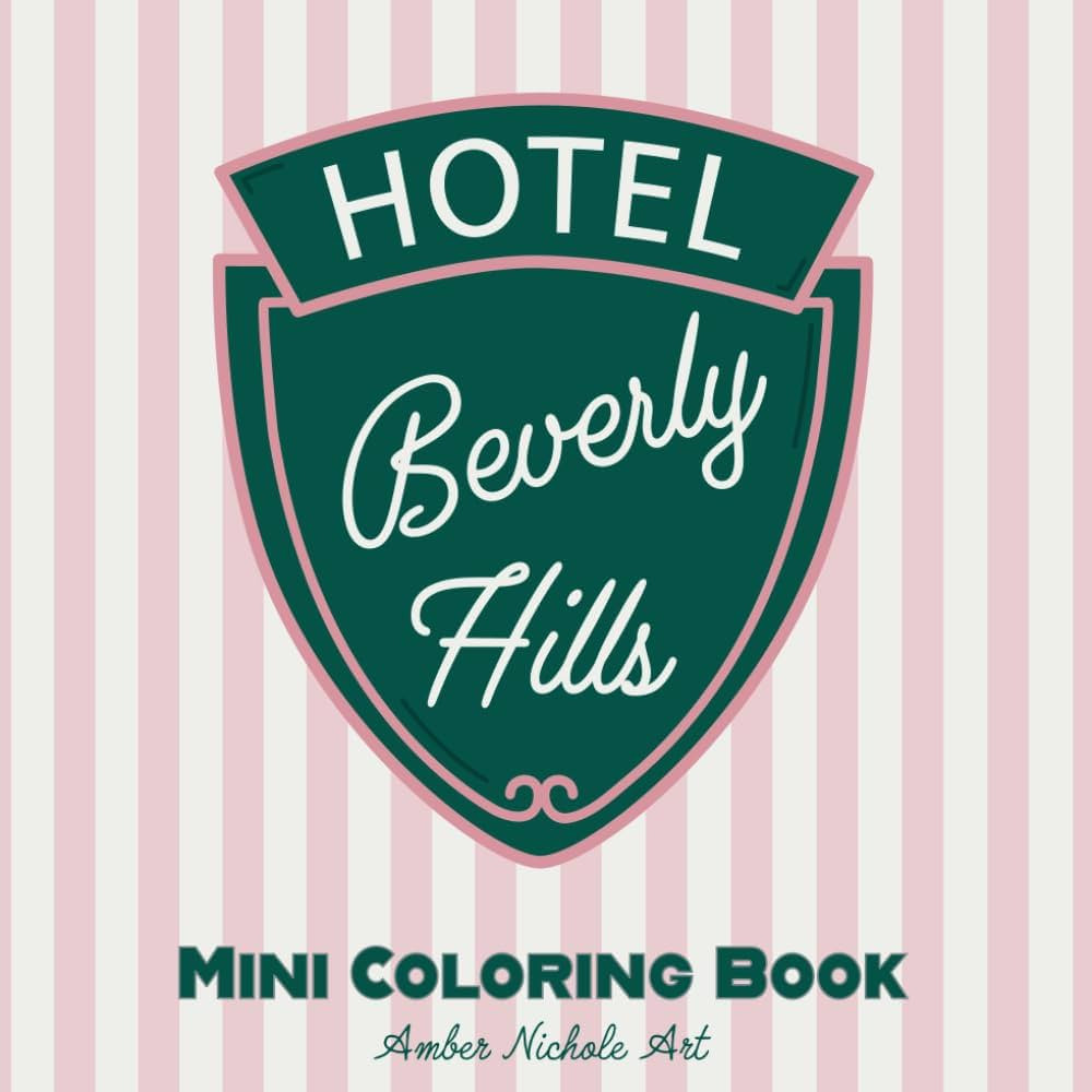 Beverly Hills Mini Coloring Book for Adults and Kids, Bold and Easy Los Angeles Coloring Book, Be... | Amazon (US)