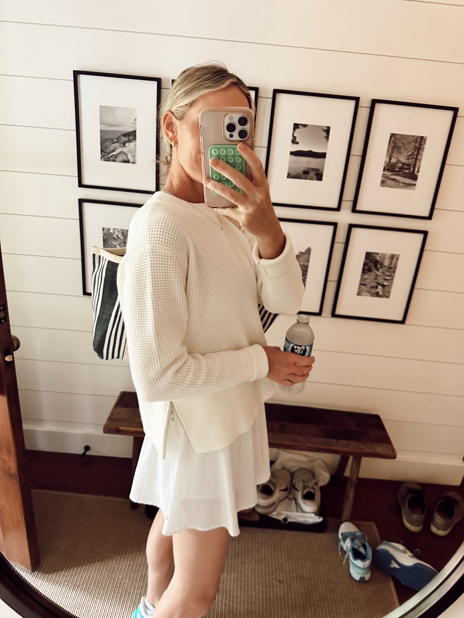 Own in 3 colors now. Really such a good layer. Size M ! Skort is size small. 

#LTKStyleTip #LTKFindsUnder50 #LTKActive