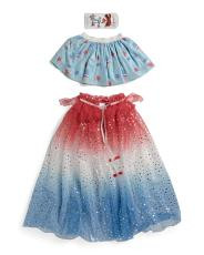 Bomb Pop Americana  Tutu And Cape With Hair Clips Collection | TJ Maxx
