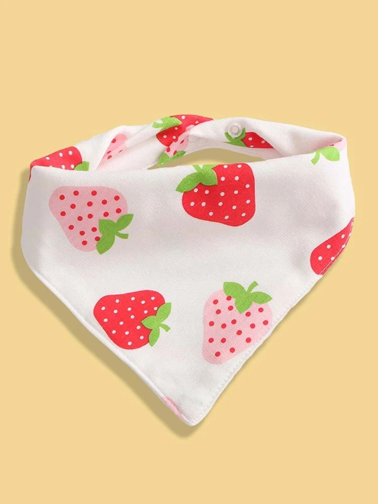 1pc Strawberry Print Cat Bandana | SHEIN